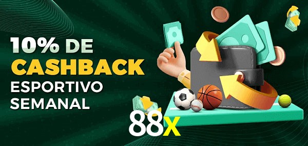 10% de bônus de cashback na 88x